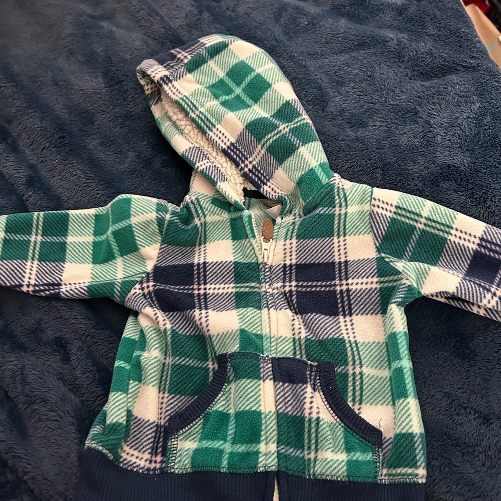 Plaid Hooded Jacket for Kids